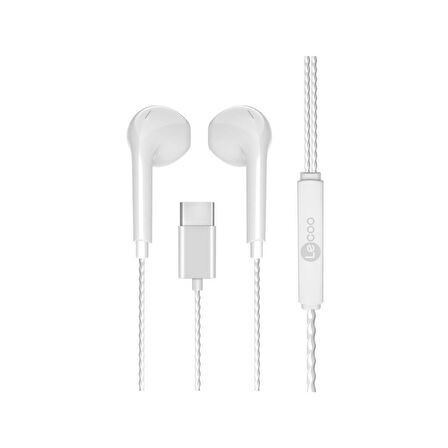 Lenovo Lecoo EH104 Kablolu Type-C Kulak İçi Kulaklık Beyaz