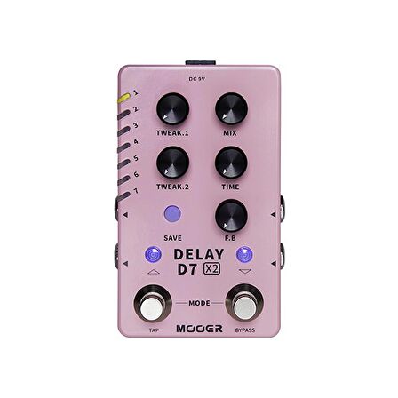 Mooer D7 X2 Stereo Delay Pedalı M722