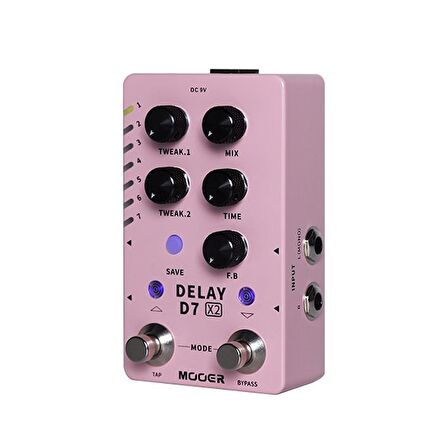 Mooer D7 X2 Stereo Delay Pedalı M722