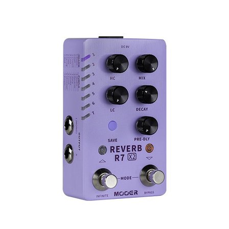 Mooer R7 X2 Stereo Reverb Pedalı M723