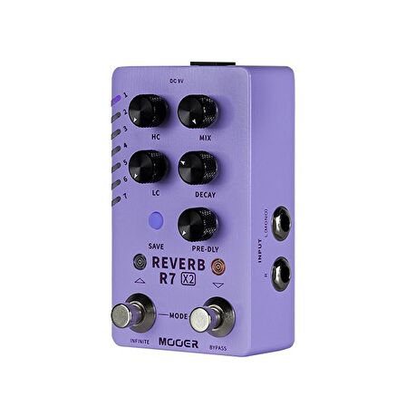 Mooer R7 X2 Stereo Reverb Pedalı M723