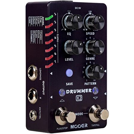 Mooer M728 Drum Machine Pedalı