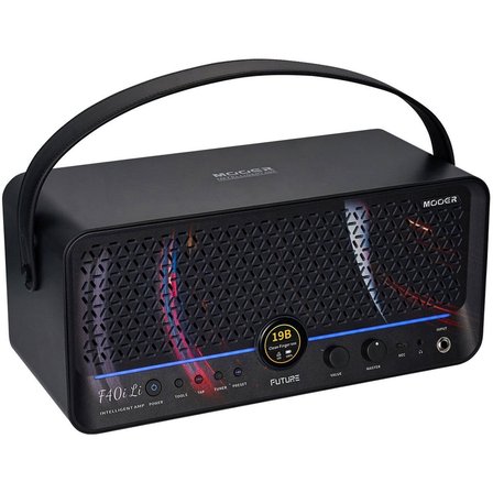 Mooer F40iLI/BSR Future Şarjlı 40W Stereo Akıllı Gitar Amfisi Black Stellar Ring