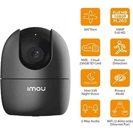 Imou Ranger 2-H 2 Megapiksel HD 1920x1080 IP Kamera Güvenlik Kamerası