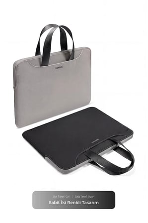 Theher-A21 13.5-14.4 Çift Renk Tasarımlı Notebook Çantası - A21D3D1