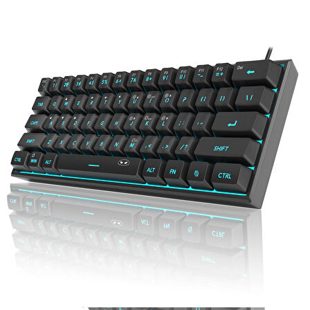MageGee TS91 61 Tuş RGB Kablolu Siyah Membran Türkçe Q Gaming Klavye
