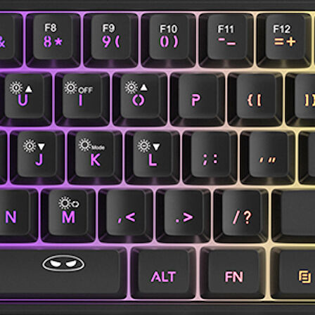 MageGee TS91 61 Tuş RGB Kablolu Siyah Membran Türkçe Q Gaming Klavye