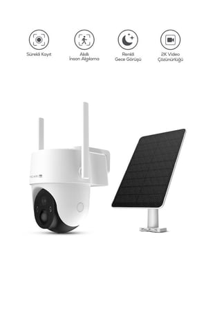 Meari V1 Dış Mekan 4G Ptz Dahili Solar Şarjlı Akıllı Güvenlik Kamerası | 2K, 3Mp, Aov, 10400Mah, Gece Görüşü
