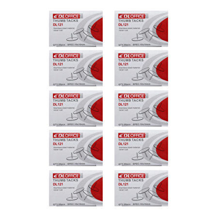 Linea DL Office Metal Raptiye 500 Adet (50 li 10 Kutu)(DL121)