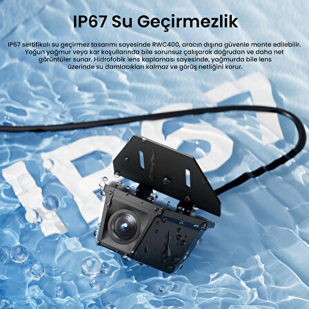 Viofo RWC400 IP67 Su Geçirmez A329 Serisi ile Uyumlu 2K HDR 30FPS Dış Arka Kamera