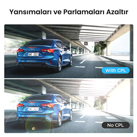 Viofo CPL-600 Polarize RTC420/RC320/A329S/A329T/A229 Ultra Arka Kamera Uyumlu CPL Filtre