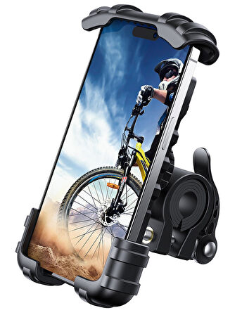 Lamicall Motosiklet ve Bisiklet Telefon Tutucu 360 Derece Döndürülebilir BM02BLACK