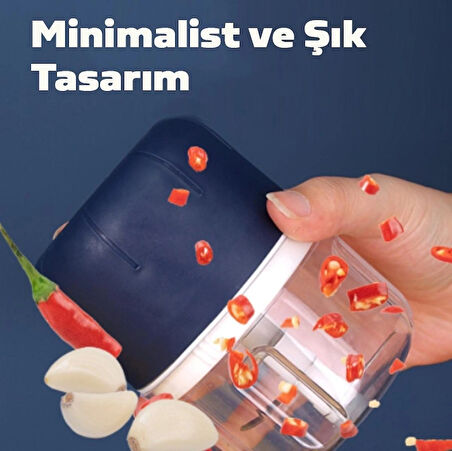 Ezere Portatif Kablosuz Mini 250ml Blender Mutfak Robotu USB Şarj