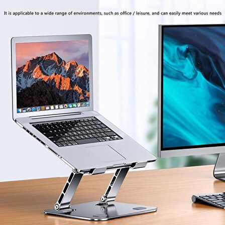 10" - 17.3" Katlanabilir Tüm Modellerle Uyumlu Ayarlanabilir Laptop Tablet Standı Notebook Yükseltici