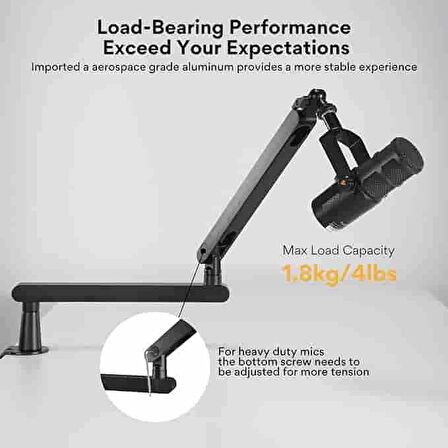 BA92 Mikrofon Süspansiyonlu Arm Stand