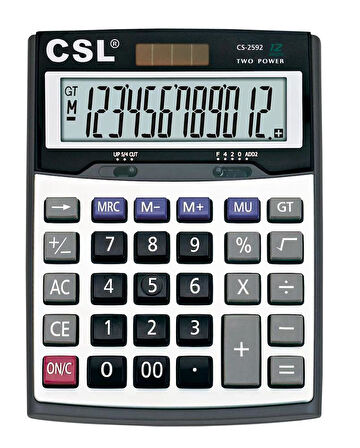 CSL CS-2592 12 Hane Masa Tipi Hesap Makinesi