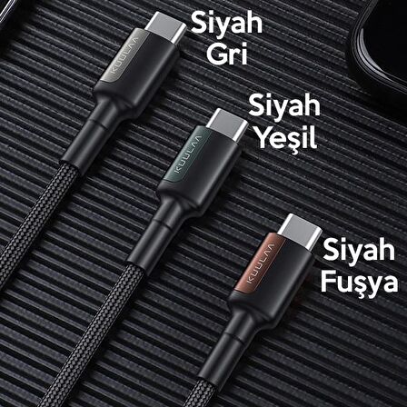 KUULAA Type C Type-C PD 60W QC4.0 Hızlı Şarj ve Data Kablosu 1Metre