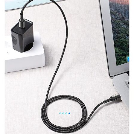 KUULAA Type C Type-C PD 60W QC4.0 Hızlı Şarj ve Data Kablosu 1Metre