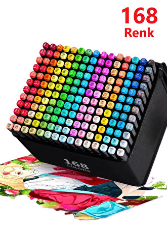 Touch Çift Uçlu Fosforlu Kalem 168 Renk Art Marker