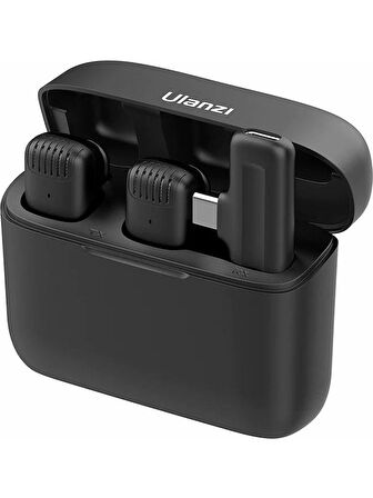 Ulanzi J12 Kablosuz Ikili Yaka Mikrofonu Type-C OUTLET