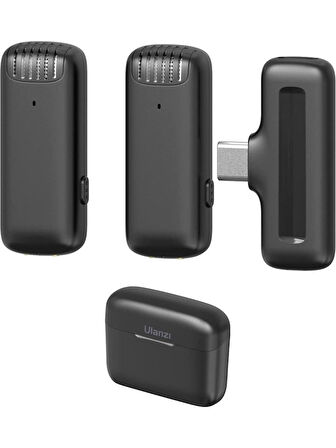Ulanzi J12 Kablosuz Ikili Yaka Mikrofonu Type-C OUTLET
