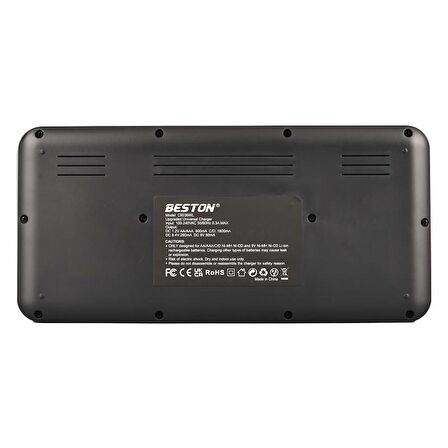 Beston C9036wl AA/AAA/9v/C Boy/Dboy/Ni-Mh/Ni-Cd/9v/Lityum Pil Lcd Ekranlı Hızlı Şarj Cihazı