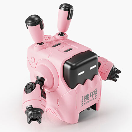 GravaStar Delta35 Pembe Robot Figürlü 35W Hızlı Şarj Adaptörü