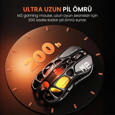 GravaStar Mercury M2 Siyah Kablosuz Gaming Mouse