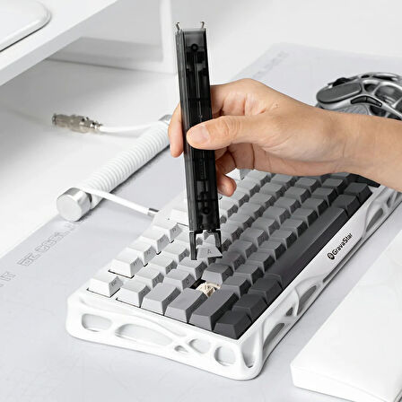 GravaStar 2’si 1 Arada Keycaps & Switch Sökücü, Mekanik Klavyeler için Tuş ve Switch Çıkarıcı, Siyah