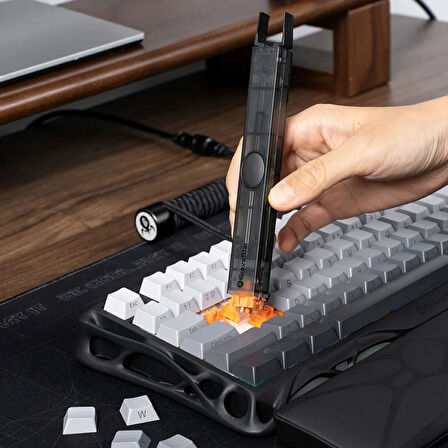 GravaStar 2’si 1 Arada Keycaps & Switch Sökücü, Mekanik Klavyeler için Tuş ve Switch Çıkarıcı, Siyah