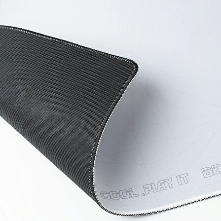 GravaStar Gaming Mouse Pad 80x40, Kaymaz Tabanlı, Su Geçirmez ve Hassas Yüzeyli Oyuncu Mousepad, Beyaz