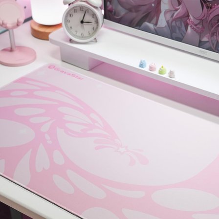 GravaStar Gaming Mouse Pad 80x40cm, Kaymaz Taban, Su Geçirmez Oyuncu Mousepad, Sakura Pink