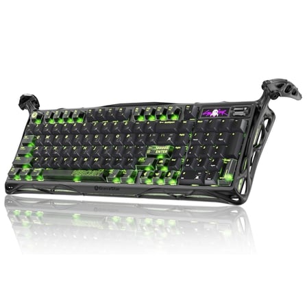 GravaStar Mercury K98 Pro Mekanik Kablosuz Gaming Klavye – Phantom Black, İngilizce Q, Ufo Switch %98, 8KHz, TFT Ekran, RGB