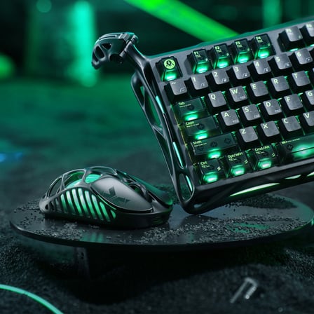 GravaStar Mercury K98 Pro Mekanik Kablosuz Gaming Klavye – Phantom Black, İngilizce Q, Ufo Switch %98, 8KHz, TFT Ekran, RGB
