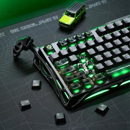 GravaStar Mercury K98 Pro Mekanik Kablosuz Gaming Klavye – Phantom Black, İngilizce Q, Ufo Switch %98, 8KHz, TFT Ekran, RGB