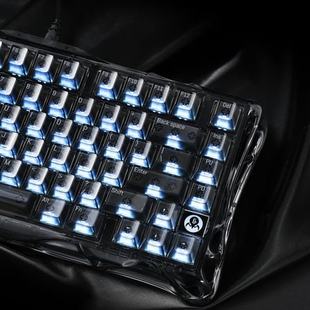 GravaStar Mercury V75 Lite Manyetik Switch Gaming Klavye, Kablolu, İngilizce Q, Onyx Crystal
