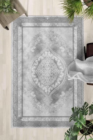 Kaymaz Taban Yıkanabilir Halı – Mutfak, Salon, Yatak Odası için Modern Dijital Baskı Halı (SLNHALI84