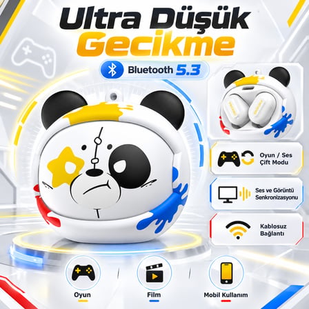 ONIKUMA T20 White TWS Bluetooth Gaming Kulakiçi Kulaklık