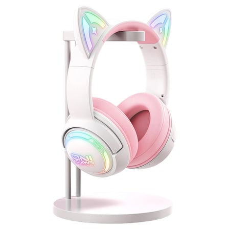ONIKUMA GT838 Pink RGB Kablosuz Gaming Kulaklık