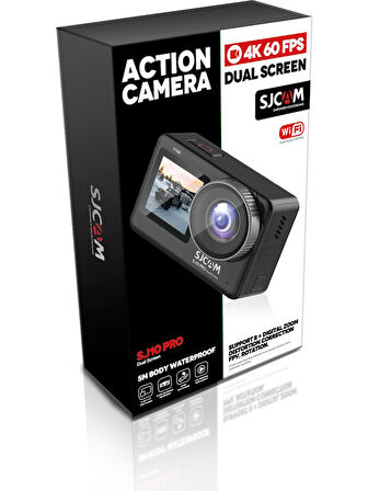 Sjcam SJ10 Pro Dual Screen Wi-Fi 4K Aksiyon Kamerası OUTLET