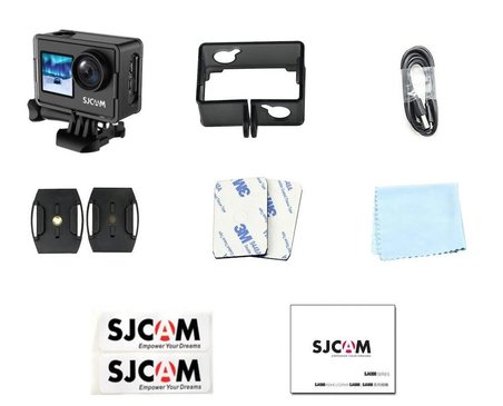 sjcam sj4000 dual screen wifi 4k aksiyon kamerası siyah