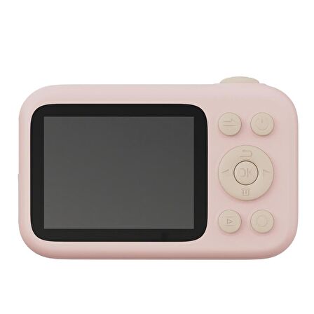 SJCAM FunCam+ Dual Screen H.264 Çocuklar için Fotoğraf Makinesi FullHD 1080p 44MP 2.4” + 1.3" Çift Ekran 650mAh Pembe