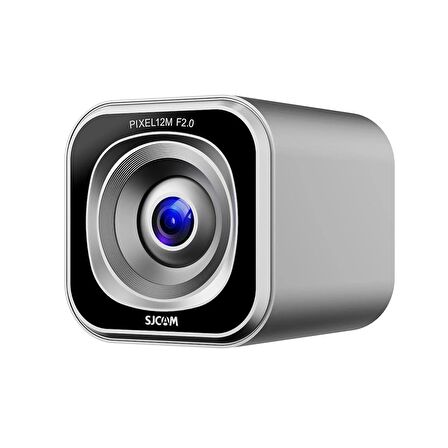 SJCAM M2 4K 12MP F2.0 Adaptif Parlaklık CMOS Sensör Metal Kasa 70° Lens Açısı Webcam Kamerası Gümüş