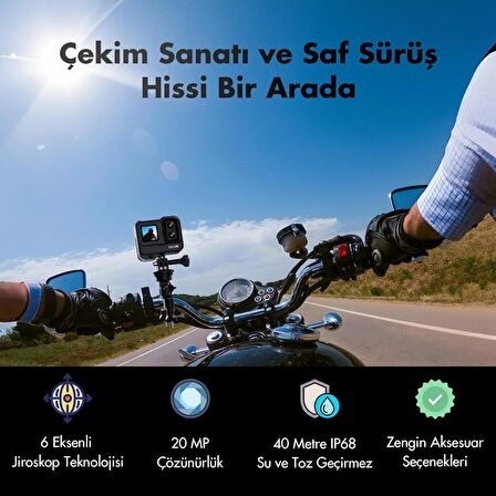 Sjcam SJ20 Dual Lens 4K Aksiyon Kamera