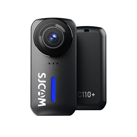 SJCAM C110+ 4K WiFi f1.8 20MP 170° 6 Eksenli Jiroskop IP65 30 Metre Su Geçirmez Mini Aksiyon Kamerası Siyah