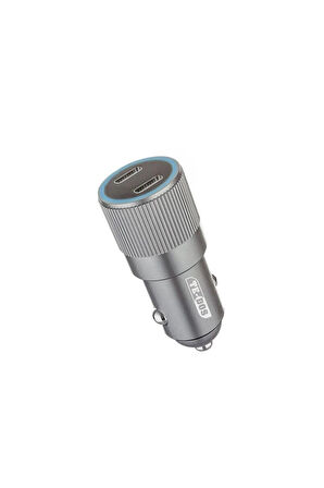 Elmalı Store -- TE-DOS TYPE-C 2 n1 - 40W ARAÇ ŞARJ CİHAZI TD-CC4015