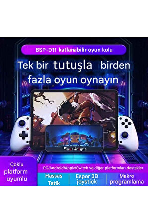 BSP-D11 IOS/Android Tablet ve Telefon Uyumlu Telefon Tutucu Joystick Gamepad