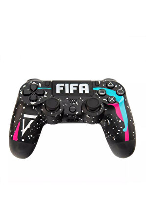 PS4-PC-Android BOX-Android-IOS Telefon Tablet Uyumlu Futbol Temalı Titreşimli Bluetooth Oyun Kolu