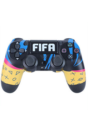 PS4-PC-Android BOX-Android-IOS Telefon Tablet Uyumlu Futbol Temalı Titreşimli Bluetooth Oyun Kolu