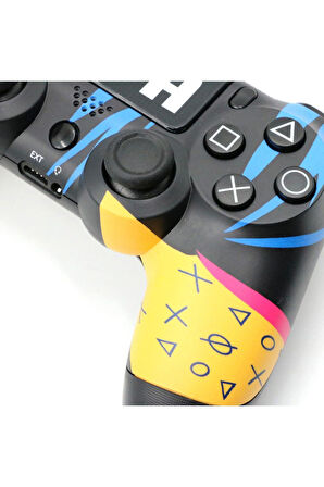 PS4-PC-Android BOX-Android-IOS Telefon Tablet Uyumlu Futbol Temalı Titreşimli Bluetooth Oyun Kolu